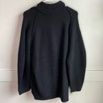 Free People NWOT Black Sunbeam Oversize Turtleneck Sweater Photo 5