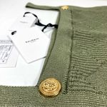 Balmain Vichy Gingham Knit Tank Top Olive Green 44 FR 12 US NWT DF0AB051KH60 Photo 7