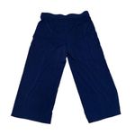 J.Jill Wearever Collection Navy Blue High Rise Wide Leg Crop Pull-On Pants SP Photo 2