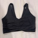 CARBON38 Wrap Low Back Sports Bra in Heather Melt Charcoal Gray Size Small $88 Photo 2