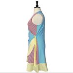 Lands’ End New. Women's Dress Blue Red Yellow Stripe Seersucker Wrap Size XL Photo 4