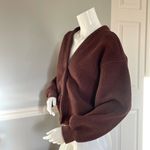 Madewell Brown Fleece Cardigan Photo 3