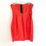 Urban Outfitters COOPERATIVE Bright Coral Orange Strapless Mini Sheath Dress Photo 8