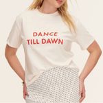 Kate Spade  New York Target Short Sleeve T-Shirt Cream‎ Medium Photo 4