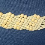 Boho Macrame Tie Belt with Wood Beads Photo 1