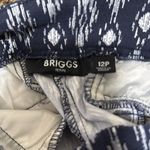 Briggs New York Briggs woman stretchy leggings blue & white size 12 Petite Photo 2