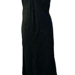 Victoria's Secret Vintage  Black Silk Nightgown Front Slit Womens Size Medium Photo 0