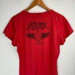 Harley Davidson Womens Short Sleeve Top Sz 2XL Red Graphic Biker Photo 10