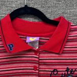 Vintage Cute‎ Winnie The Pooh Womens Polo Shirt Size 22 Nautical Preppy Travel Red Photo 11