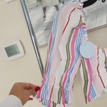 Hill House  Multicolor Striped Crop Top Photo 3