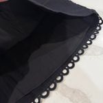 INDIKAH  NWT Embroidered Mini Skirt Women's 10 Black Back Zipper Special Occasion Photo 5