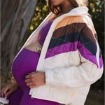 Free People New! FP Movement by X Hatch Pippa Puffer Jacket Size Medium Ivory Photo 3