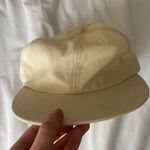 Cream Flat Bill Hat Tan Photo 3