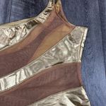 Norma Kamali  Gold One Piece Swimsuit Photo 11