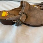 Minnetonka Women's Sz 7.5 Billie Brown Leather Closed Toe Low Heel Western Mules Photo 5