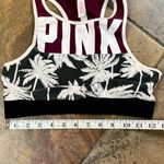 PINK - Victoria's Secret PINK Victoria’s Secret Palm Tree Reverse Razorback Sports Bra Medium Photo 2