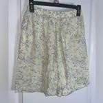 Koret City Blues Vintage Floral High Rise Pleated Shorts Cottagecore Yellow S Photo 4