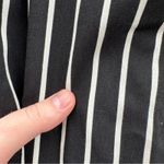 Akira Black & White Striped Tie Waist High Rise Skinny Pants Size L Photo 7