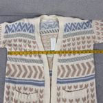 Pink Rose  Women's Long Sleeve Geometric Cardigan Sweater Size L Photo 9