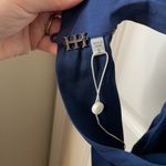 Haute Hippie  Katherine halter navy silk dress size 2 NEW Photo 9