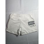 Greater‎ Than My PR Workout Performance Stretch Shorts Cream 23" Waist White Size 4 Photo 3