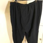 Briggs New York  EUC Women's Black Pinstripe Pull On Pants Size 24WS Photo 4