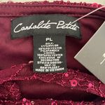 Candalite Petite Plum Colored Lace Dress with side Ruching Purple Size undefined Photo 1