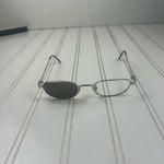 Ann Taylor Womenโs Black Oval Sunglasses Metal Frame Photo 1