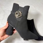London Fog  Black Ankle Boots with Silver Accent Photo 4