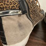PHILIPPE MODEL Leopard Suede Metallic High Top Size EU 40 Tan Photo 13