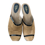 Cole Haan Women Tan Suede Perforated Slip On Mules Shoes 8 Photo 4