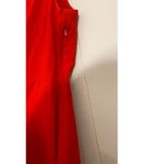 Talbots Red Sleeveless Fitted Jersey Dress Size 10 Holiday Party Christmas Photo 3