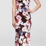 City Triangles Floral Taffeta Mermaid Prom Gown Dress with Strappy Bodice Size 11 Photo 0