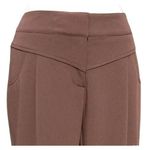 Cache Brown Stretch Flair Leg Pant Self Belt Waist Style New NWT $118 Photo 1