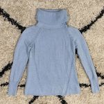 White House | Black Market Blue Sparkly Turtleneck Sweater Photo 0