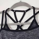 Gymshark  Gray Sports Bra Size Small Gym Shark Gray and Black Sports Bra Photo 1
