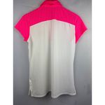 Adidas Climacool White & Pink Short Sleeve Polo Shirt Womens M Photo 5