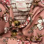 No Boundaries  Pink Floral Ribbed dress Photo 1