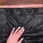 Prologue  Black Crop Faux Leather Pants in Size 6 Photo 5