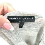 Generation Love  Gray Linen Side Lace-up Tassel Tank‎ Top Size Small Photo 5