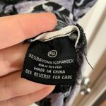 Ava  & Grace Purple/Black Print Drape neck Top PXL Photo 5