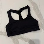 Lululemon Fast Lane Luxtreme Sports Bra Women's 6 Black Skinny Racerback Workout Photo 0