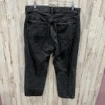 Old Navy High-Waisted Slouchy Straight Cropped Distressed Jeans 10 Zelda Black Photo 2