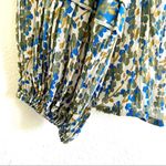 Anthropologie Maeve Avery Pleated Botanical Peasant Blouse Size XS Photo 7