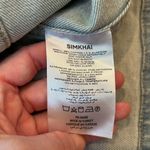 Jonathan Simkhai Kota Bustier Top Denim Strapless Belted Size 10 Blue Photo 5