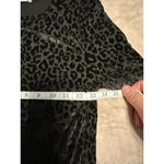 Elodie  Long-Sleeved Body Suit Size Medium Black Gray Leopard Animal Stretch Photo 4