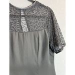 Laurence Kazar Womens vintage short sleeve beaded Formal dress, Size Medium Photo 2