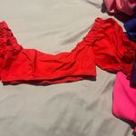 We Wore What  COCO SOLID OBE RUBY RED TOP WOMENS SEXY CROPPED XS Photo 5