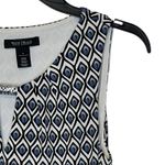 White House | Black Market White House Black Market Women's Top Geometric Ruched Sleeveless Keyhole Small Photo 3