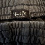 John Galt  Malibu Jogger Pants Mid-Rise Elastic Waist Tapered Leg Pockets Black Photo 2